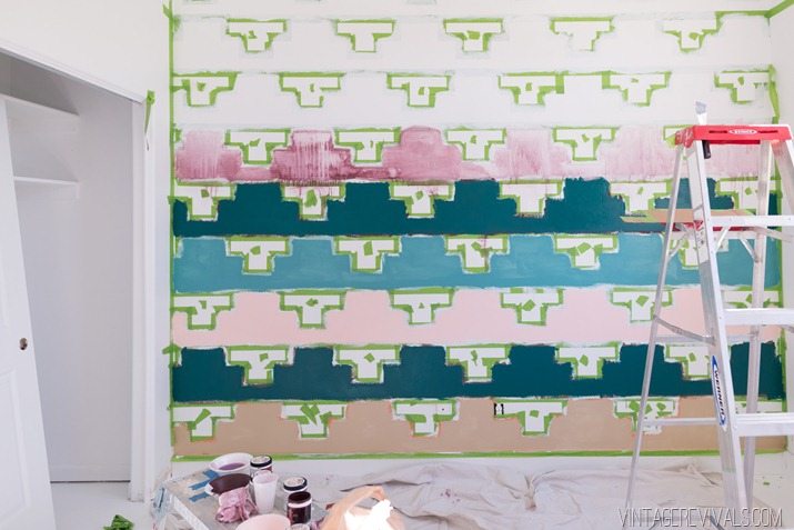 Tips for Taping Off a Wall Pattern for Painting-34